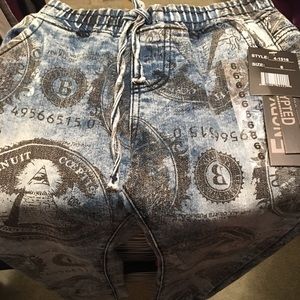 Jeans with money print